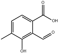 Benzoic acid, 2-formyl-3-hydroxy-4-methyl- Struktur