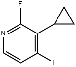 Pyridine, 3-cyclopropyl-2,4-difluoro- Struktur