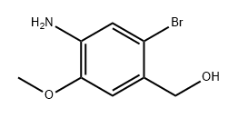 Benzenemethanol, 4-amino-2-bromo-5-methoxy- Struktur