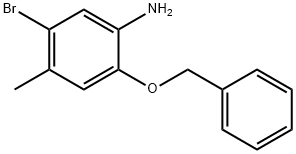 5-Bromo-4-methyl-2-(phenylmethoxy)benzenamine Struktur