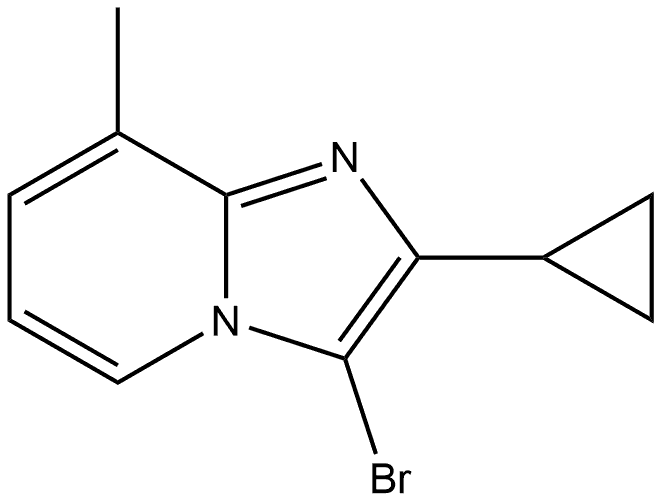 3-bromo-2-cyclopropyl-8-methylimidazo[1,2-a]pyridine|