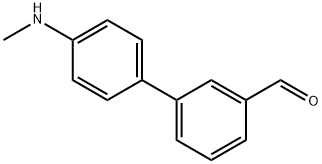 [1,1'-Biphenyl]-3-carboxaldehyde, 4'-(methylamino)- Struktur