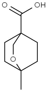 2-Oxabicyclo[2.2.2]octane-4-carboxylic acid, 1-methyl- Struktur