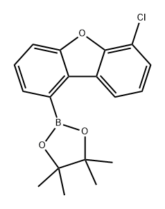 Dibenzofuran, 6-chloro-1-(4,4,5,5-tetramethyl-1,3,2-dioxaborolan-2-yl)- Struktur