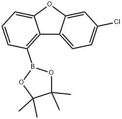 Dibenzofuran, 7-chloro-1-(4,4,5,5-tetramethyl-1,3,2-dioxaborolan-2-yl)- Struktur