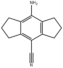 s-Indacene-4-carbonitrile, 8-amino-1,2,3,5,6,7-hexahydro- Struktur