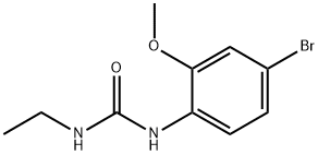 Urea, N-(4-bromo-2-methoxyphenyl)-N'-ethyl- Struktur