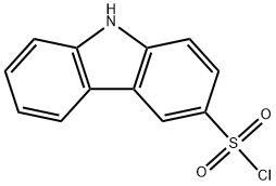 9H-carbazole-3-sulfonyl chloride Struktur