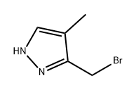 1H-Pyrazole, 3-(bromomethyl)-4-methyl- Struktur