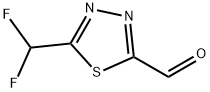 1,3,4-Thiadiazole-2-carboxaldehyde, 5-(difluoromethyl)- Struktur