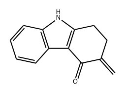 4H-Carbazol-4-one, 1,2,3,9-tetrahydro-3-methylene- Struktur