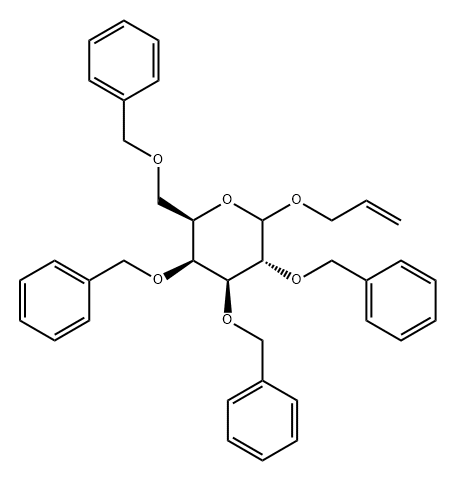 D-Galactopyranoside, 2-propen-1-yl 2,3,4,6-tetrakis-O-(phenylmethyl)- Struktur