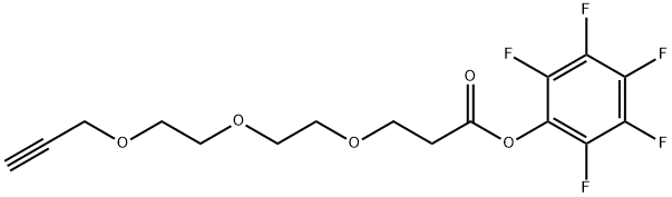 Propanoic acid, 3-[2-[2-(2-propyn-1-yloxy)ethoxy]ethoxy]-, 2,3,4,5,6-pentafluorophenyl ester|