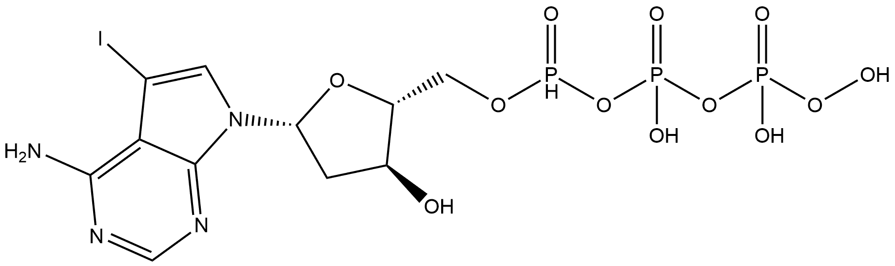 7-Deaza-7-iodo-dATP Struktur