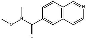 6-Isoquinolinecarboxamide, N-methoxy-N-methyl- Struktur