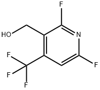 2,6-Difluoro-3-(hydroxymethyl)-4-(trifluoromethyl)pyridine Struktur