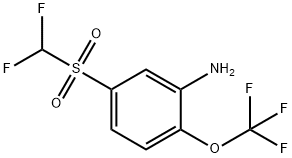 5-[(difluoromethyl)sulphonyl]-2-(trifluoromethoxy)aniline|