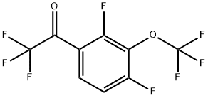 2,2,2,2’,4’-Pentafluoro-3’-(trifluoromethoxy)acetophenone Struktur