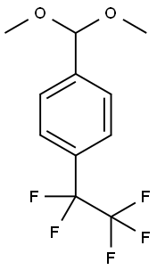 1-(Dimethoxymethyl)-4-(pentafluoroethyl)benzene Struktur