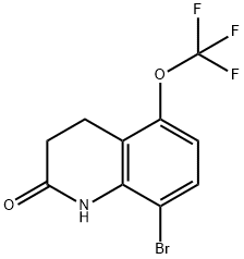 8-Bromo-5-(trifluoromethoxy)-1,2,3,4-tetrahydroquinolin-2-one Struktur