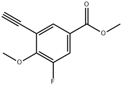 Methyl 3-ethynyl-5-fluoro-4-methoxybenzoate Struktur