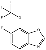 6-Fluoro-7-(trifluoromethoxy)-1,3-benzoxazole Struktur