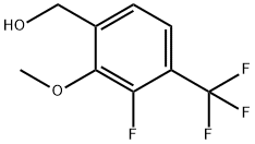 3-Fluoro-2-methoxy-4-(trifluoromethyl)benzyl alcohol Struktur