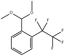 1-(Dimethoxymethyl)-2-(pentafluoroethyl)benzene Struktur