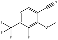 3-Fluoro-2-methoxy-4-(trifluoromethyl)benzonitrile Struktur