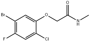 Acetamide, 2-(5-bromo-2-chloro-4-fluorophenoxy)-N-methyl- Struktur