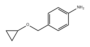 Benzenamine, 4-[(cyclopropyloxy)methyl]- Struktur