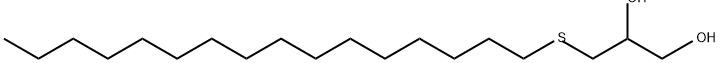 1,2-Propanediol, 3-(hexadecylthio)- Struktur