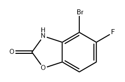 2(3H)-Benzoxazolone, 4-bromo-5-fluoro- Struktur