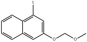 Naphthalene, 1-iodo-3-(methoxymethoxy)- Struktur