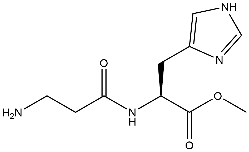 L-Histidine, β-alanyl-, methyl ester Struktur