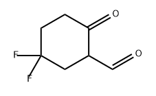 Cyclohexanecarboxaldehyde, 5,5-difluoro-2-oxo- Struktur