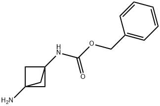 Carbamic acid, N-(3-aminobicyclo[1.1.1]pent-1-yl)-, phenylmethyl ester Struktur