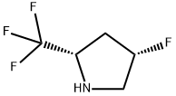 Pyrrolidine, 4-fluoro-2-(trifluoromethyl)-, (2S,4S)- Struktur