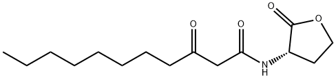 Undecanamide, 3-oxo-N-[(3S)-tetrahydro-2-oxo-3-furanyl]- Struktur