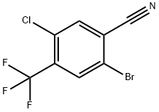 Benzonitrile, 2-bromo-5-chloro-4-(trifluoromethyl)- Struktur