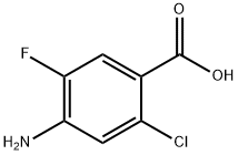 Benzoic acid, 4-amino-2-chloro-5-fluoro- Struktur