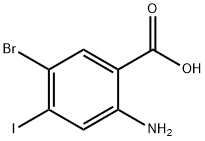 Benzoic acid, 2-amino-5-bromo-4-iodo- Struktur