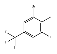 Benzene, 1-bromo-3-fluoro-2-methyl-5-(trifluoromethyl)- Struktur