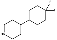 4-(4,4-difluorocyclohexyl)piperidine Struktur