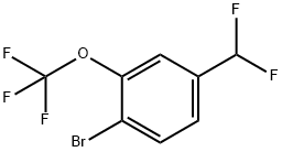 4-Bromo-3-(trifluoromethoxy)benzal fluoride Struktur