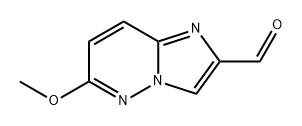 Imidazo[1,2-b]pyridazine-2-carboxaldehyde, 6-methoxy- Struktur