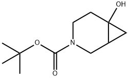 tert-butyl 6-hydroxy-3-azabicyclo[4.1.0]heptane-3-carboxylate Struktur