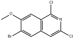 Isoquinoline, 6-bromo-1,3-dichloro-7-methoxy- Struktur