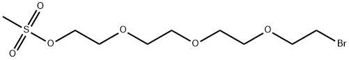 Ethanol, 2-[2-[2-(2-bromoethoxy)ethoxy]ethoxy]-, 1-methanesulfonate Struktur