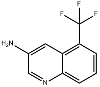 3-Quinolinamine, 5-(trifluoromethyl)- Struktur